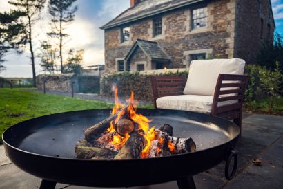 The fire out at Padstone Farmhouse, Cornwall