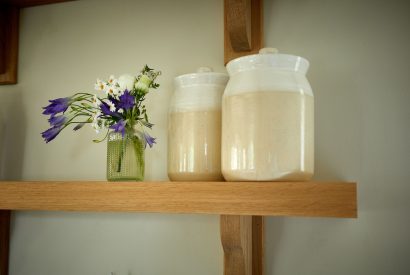 Kitchen décor at Haymaker Barn, Cotswolds