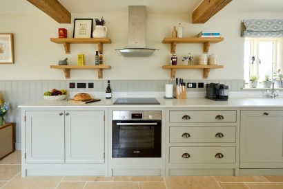 The kitchen at Haymaker Barn, Cotswolds