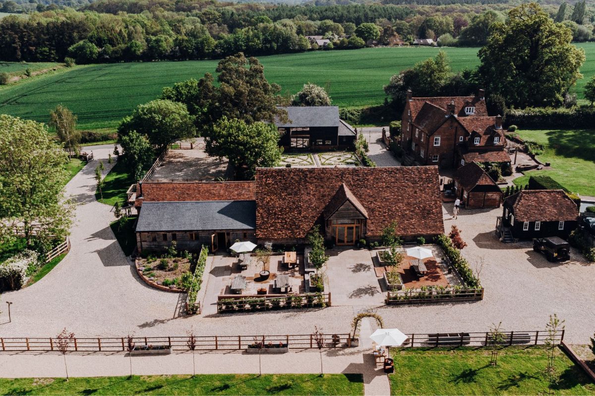A birds-eye view of Farmstay Retreat, Hampshire