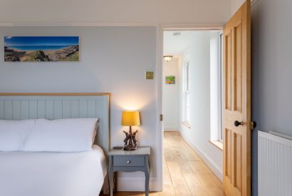 A double bedroom at Millook View Farmhouse, Cornwall