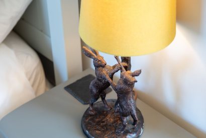 A lamp at Millook View Farmhouse, Cornwall