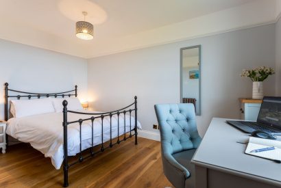 A double bedroom at Millook View Farmhouse, Cornwall