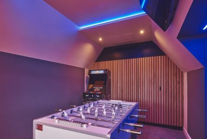 The games room at The Old Vicarage, Lake District