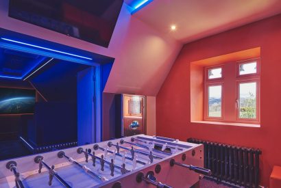 The games room at The Old Vicarage, Lake District