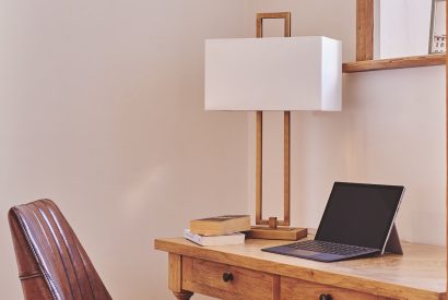 A desk at The Old Vicarage, Lake District