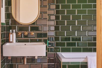 A bathroom at The Old Vicarage, Lake District