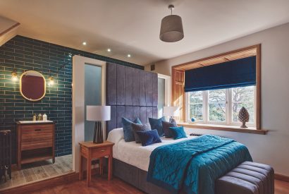 A double bedroom with ensuite at The Old Vicarage, Lake District