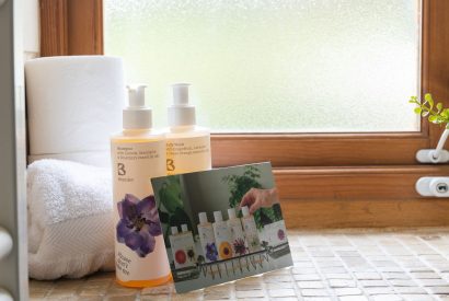 Luxury bath products at Cuckoo Cottage, Devon
