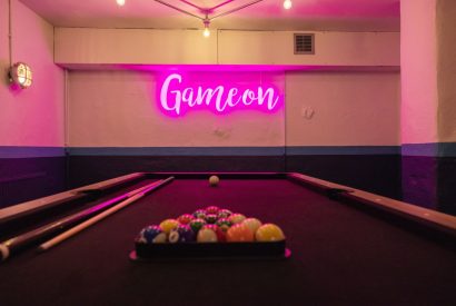 The games room at Windermere Retreat, Cumbria