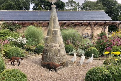 The gardens at The Hideaway, Yorkshire