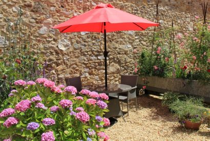 The garden at Blossom Cottage, Somerset