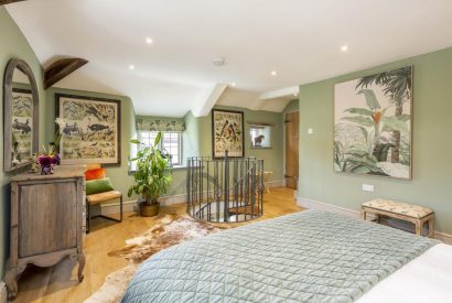 The bedroom at Blossom Cottage, Somerset