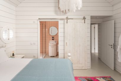 A bedroom at Gwithian, Cornwall