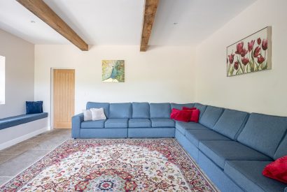 The living room at Meadow Barn, Yorkshire
