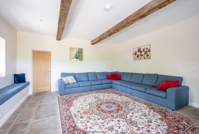 The living room at Meadow Barn, Yorkshire