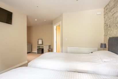 A bedroom at Meadow Barn, Yorkshire
