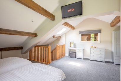 A bedroom at Meadow Barn, Yorkshire