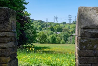 The countryside view at Meadow Barn, Yorkshire