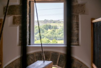The countryside view from Meadow Barn, Yorkshire