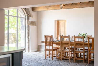 The dining room at Meadow Barn, Yorkshire