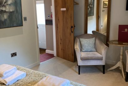 The bedroom at The Milkmaid's Suite, Peak District