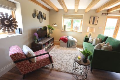 The living room at The Blended Barn, Cotswolds