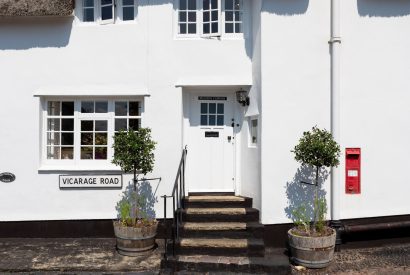 The front door of Thatch Corner, Somerset