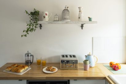 The kitchen at The Milking Parlour, Wiltshire 