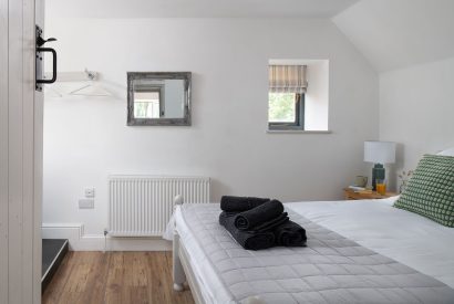 A bedroom at The Milking Parlour, Wiltshire 