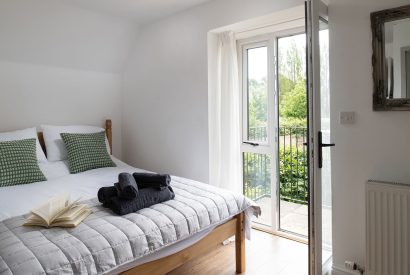 A bedroom at The Milking Parlour, Wiltshire 
