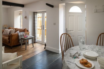 The entrance to The Milking Parlour, Wiltshire 
