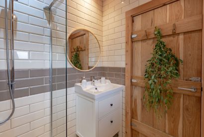 The en-suite at Fell Lodge, Lancashire