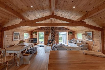 The living space at Fell Lodge, Lancashire