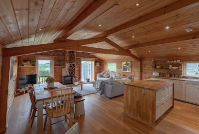 The living space at Fell Lodge, Lancashire