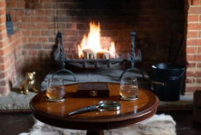 The drawing room at Hedge Farmhouse, Buckinghamshire