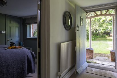 A double bedroom at Hedge Farmhouse, Buckinghamshire