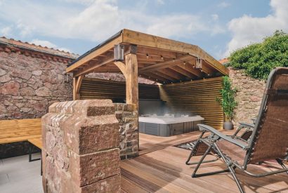 Hot tub at The Old Vicarage, Lake District