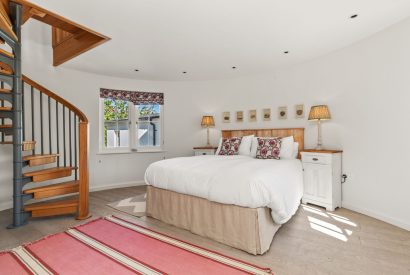 A super king sized bedroom at Little Haven, Gower