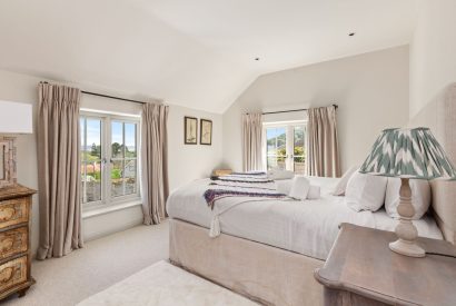 A super king sized bedrom at Little Haven, Gower