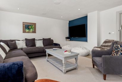 The living room at Little Haven, Gower