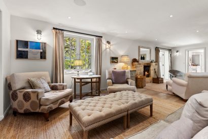 The living room at Little Haven, Gower