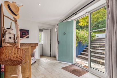 The entrance hall at Little Haven, Gower