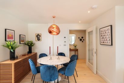 The dining area at Ocean Eyes, Devon