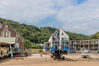The beach at Ocean Eyes, Devon