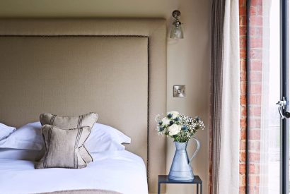 A double bedroom at The Partridge, Ledbury