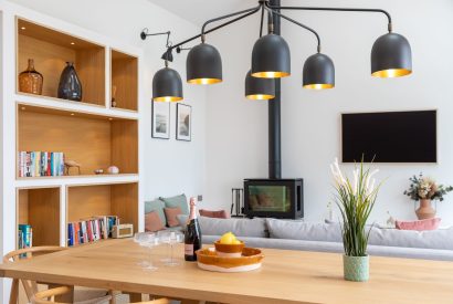 Open plan living area at Skylark, Bradworthy, Devon