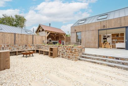 The outdoor space at Skylark, Bradworthy, Devon