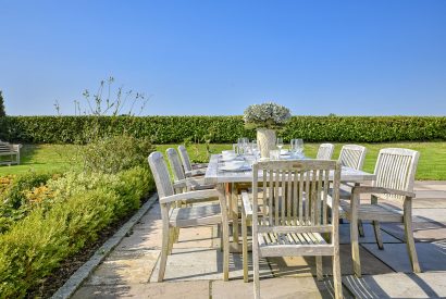 Outdoor dining at Pen y Bryn, Abersoch