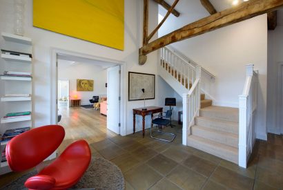 The staircase at Elysium House, Yorkshire Dales